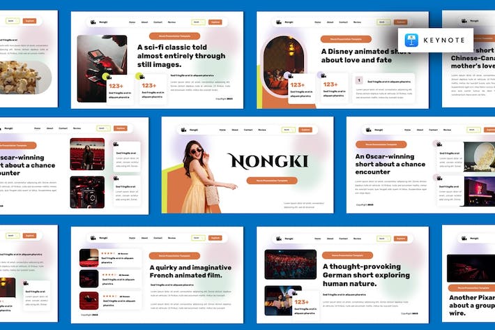 电影制作讲述方案展示项目规划实现Keynote模板 - 顶尖PPT