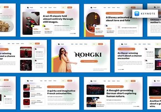 电影制作讲述方案展示项目规划实现Keynote模板 - 顶尖PPT