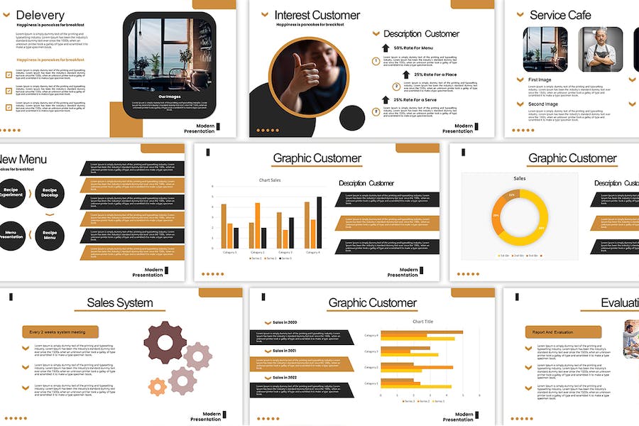 创意作品集项目展示堆叠Keynote模板 - 顶尖PPT