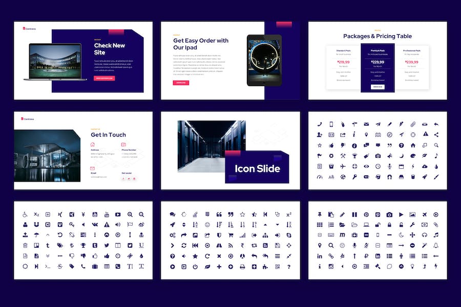 科技数据中心keynote模板 - 顶尖PPT