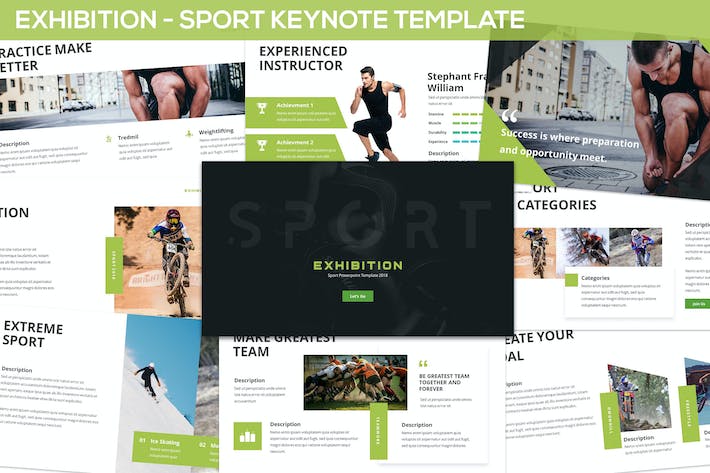 展览体育赛事活动推广宣传Keynote模板 - 顶尖PPT