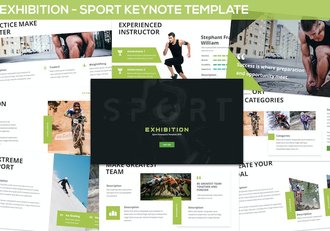展览体育赛事活动推广宣传Keynote模板 - 顶尖PPT