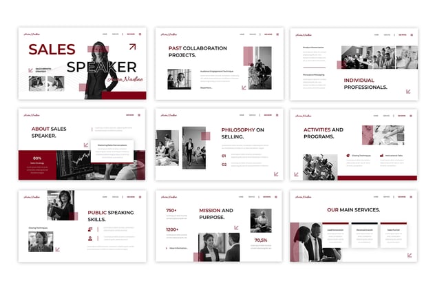 销售精英演讲PPT模板 - 顶尖PPT