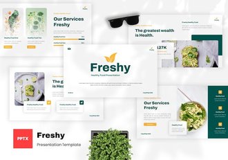 健康食品讲述展示营养应用传播PPT模板 - 顶尖PPT