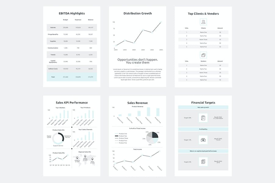年度财务业绩报告PPT模板 - 顶尖PPT