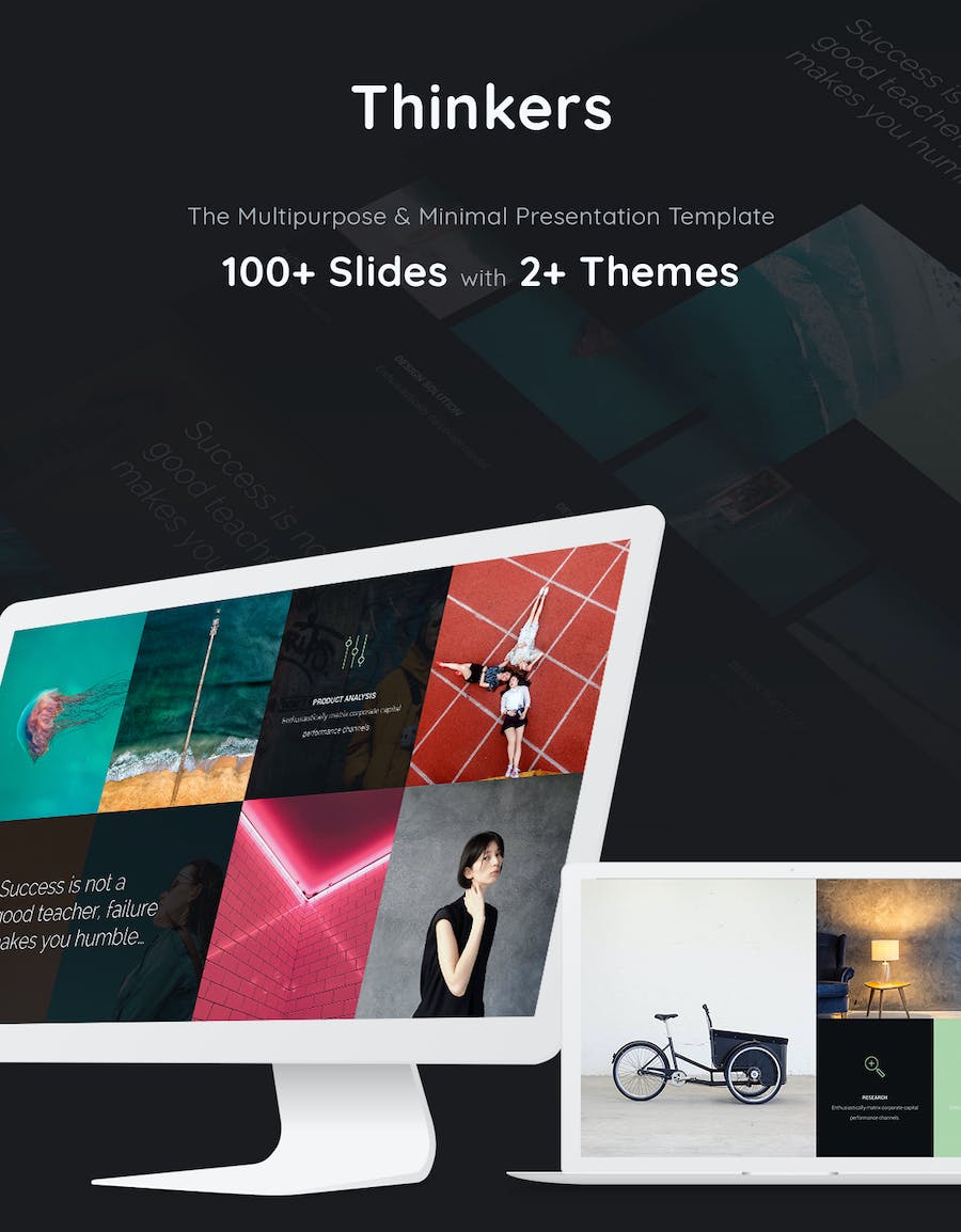 大气营销策划商业计划图片展示PPT模板 - 顶尖PPT