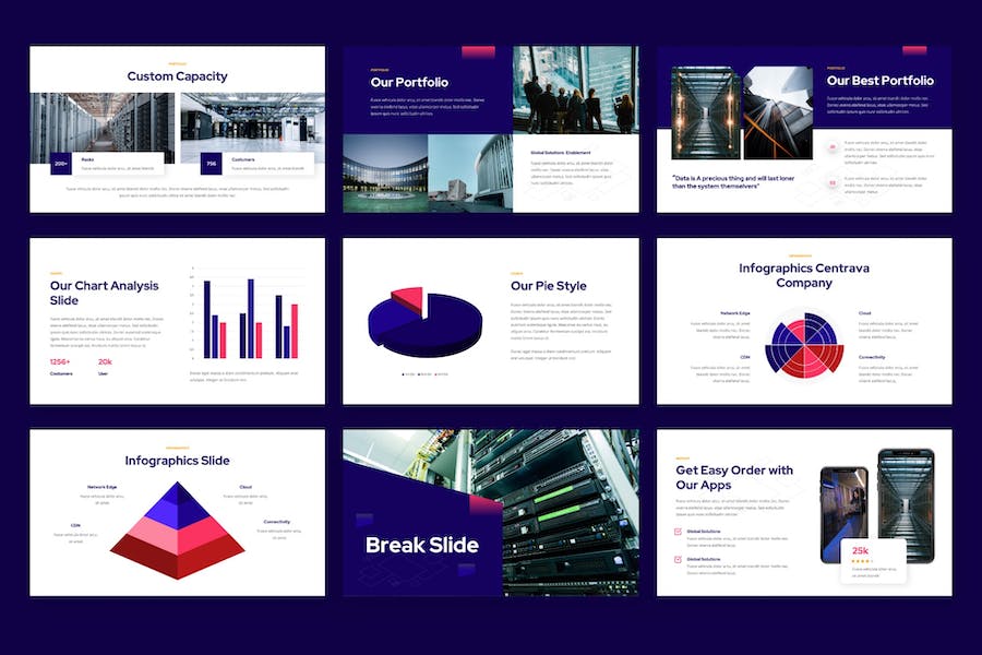 科技数据中心keynote模板 - 顶尖PPT