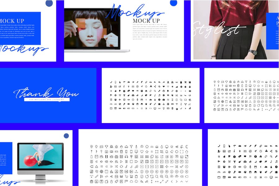 时尚杂志画册摄影作品展示Keynote模板 - 顶尖PPT