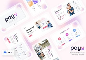 数字钱包产品介绍支付流程演示keynote模板 - 顶尖PPT