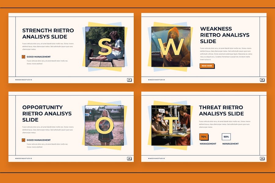 复古风格品牌推广怀旧主题活动策划keynote模板 - 顶尖PPT