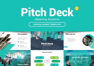 融资路演报告方案信息图形PPT模板 - 顶尖PPT
