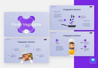 新鲜蔬菜产品推广营销方案Keynote模板 - 顶尖PPT