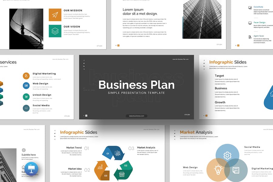 企业商业计划书战略规划方案Keynote模板 - 顶尖PPT