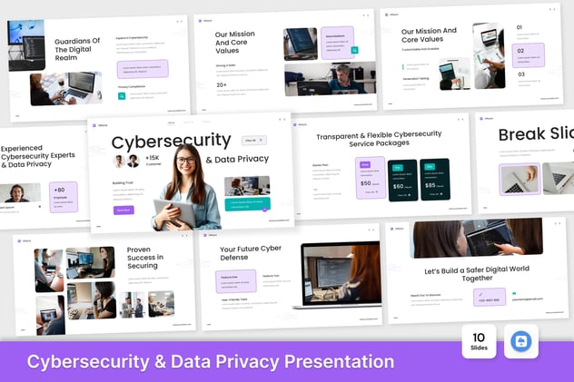 网络安全与数据隐私keynote模板 - 顶尖PPT
