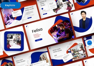 创意精美企业合作商业计划团队介绍产品营销策划通用keynote模板 - 顶尖PPT