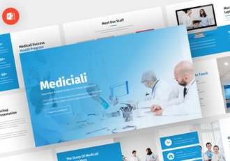 适用于医疗汇报学术演示的PPT模板 - 顶尖PPT