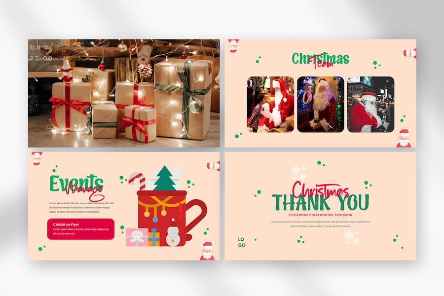 圣诞节主题演讲展示活动方案PPT模板 - 顶尖PPT