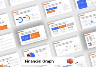 财务数据图表分析报告PPT模板 - 顶尖PPT