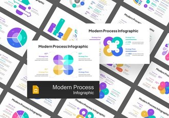彩色圆形信息图形PPT模板 - 顶尖PPT