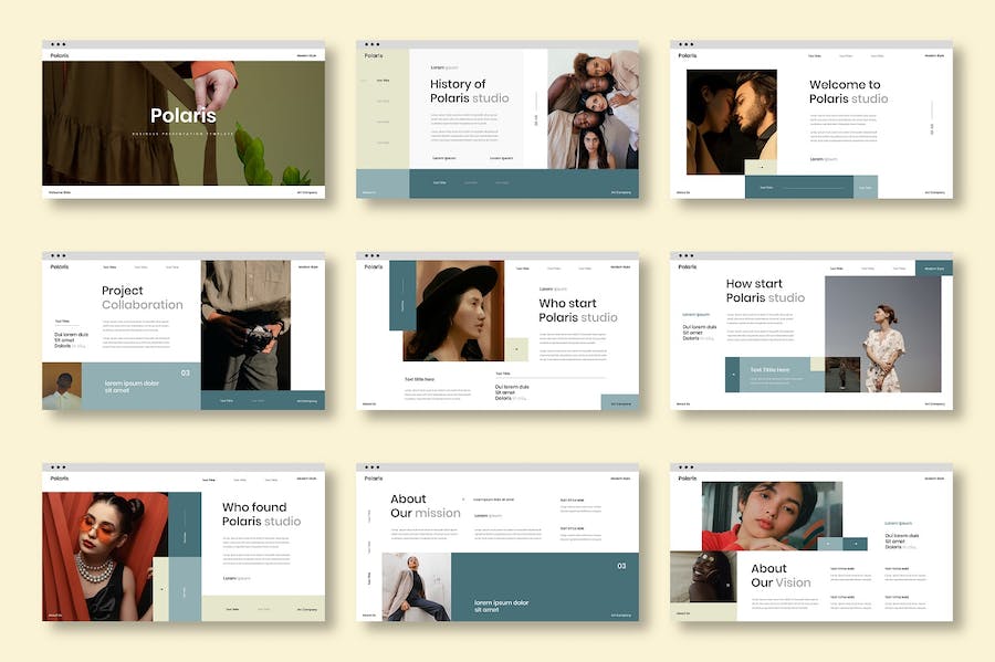 北极星商务企业战略规划宣传PPT模板 - 顶尖PPT