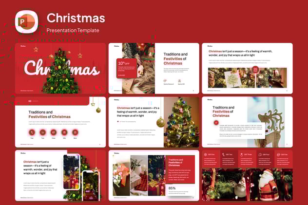 圣诞节派对活动策划方案PPT模板 - 顶尖PPT