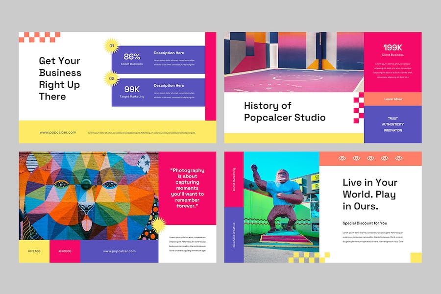 创意设计艺术展示推广方案PPT模板 - 顶尖PPT