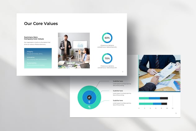 年度报告财务分析经营总结Keynote模板 - 顶尖PPT