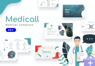 医疗健康行业知识宣传Keynote模板 - 顶尖PPT