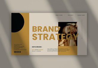 复古暗色品牌战略Keynote主题模板 - 顶尖PPT