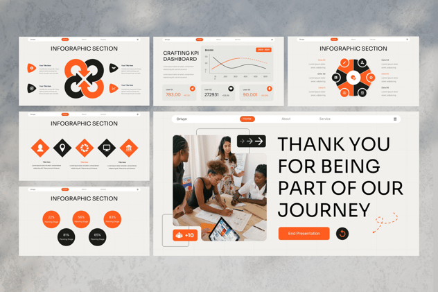 公司年度报告简约欧美风PPT模板 - 顶尖PPT