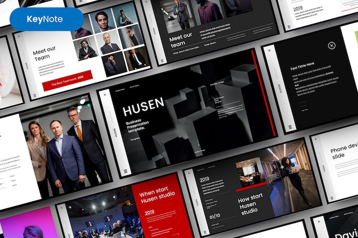 商务团队介绍展示keynote模板 - 顶尖PPT