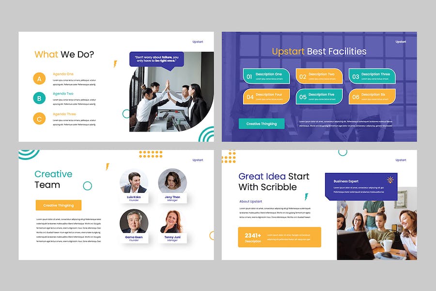 初创企业商务现代keynote模板 - 顶尖PPT