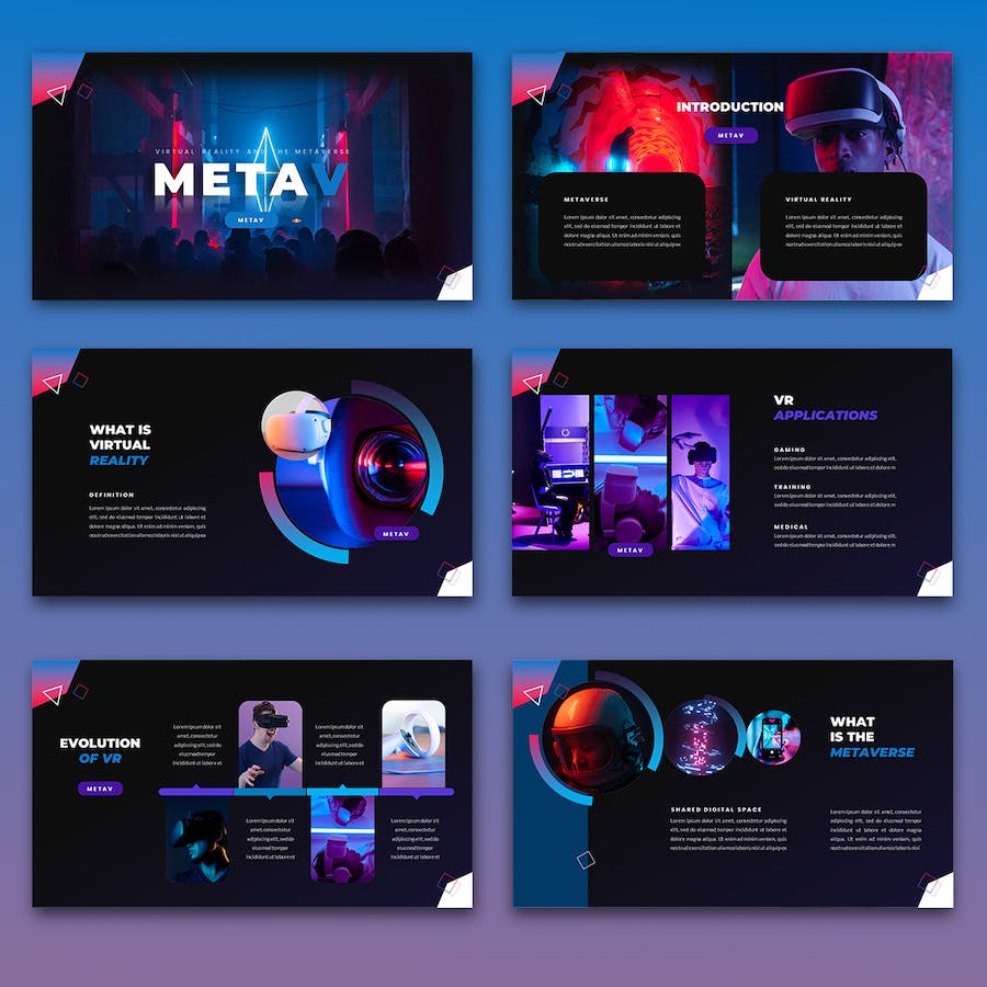 虚拟现实与元宇宙主题keynote模板 - 顶尖PPT