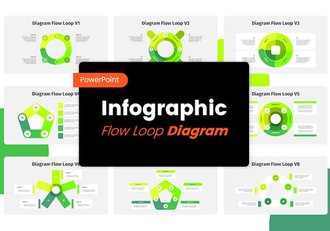 圆形循环流程图形PPT模板 - 顶尖PPT