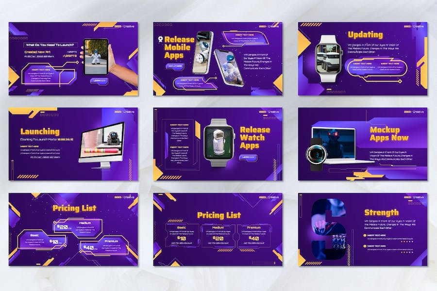 创意设计项目介绍方案Keynote模板 Retry - 顶尖PPT