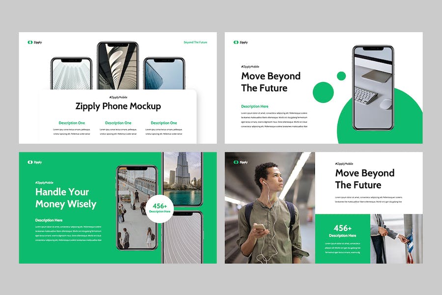 移动应用开发设计方案技术展示推介PPT模板 - 顶尖PPT