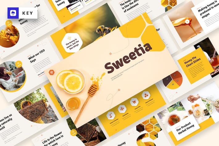蜂蜜养蜂行业keynote模板 - 顶尖PPT