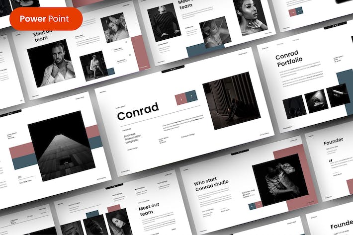 简约商业商务风格国外PPT模板 - 顶尖PPT