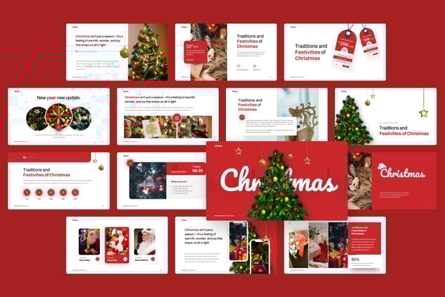 圣诞节派对活动策划方案PPT模板 - 顶尖PPT