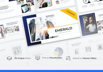 欧美科技公司业务质感PPT模板 - 顶尖PPT