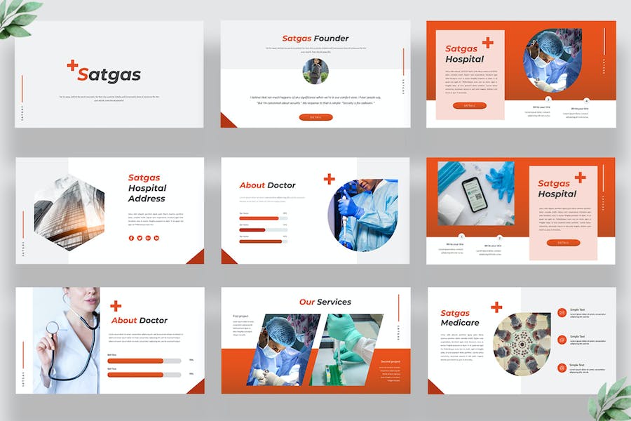 医学知识教学课程展示PPT模板 - 顶尖PPT