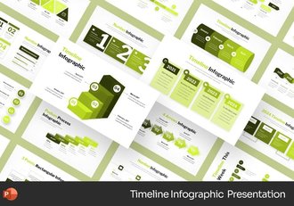 步骤流程图时间轴图形PPT模板 - 顶尖PPT
