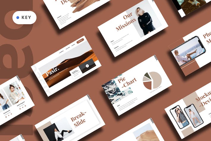 杂志风格图册展示Keynote模板 - 顶尖PPT