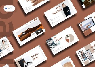 杂志风格图册展示Keynote模板 - 顶尖PPT