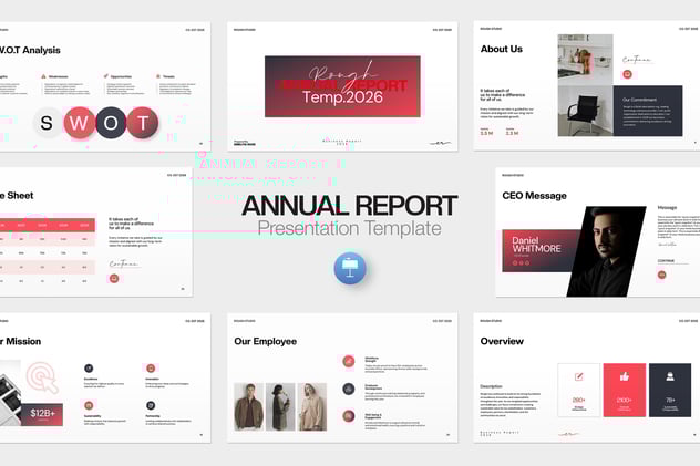 年度财务报告总结展示Keynote模板 - 顶尖PPT