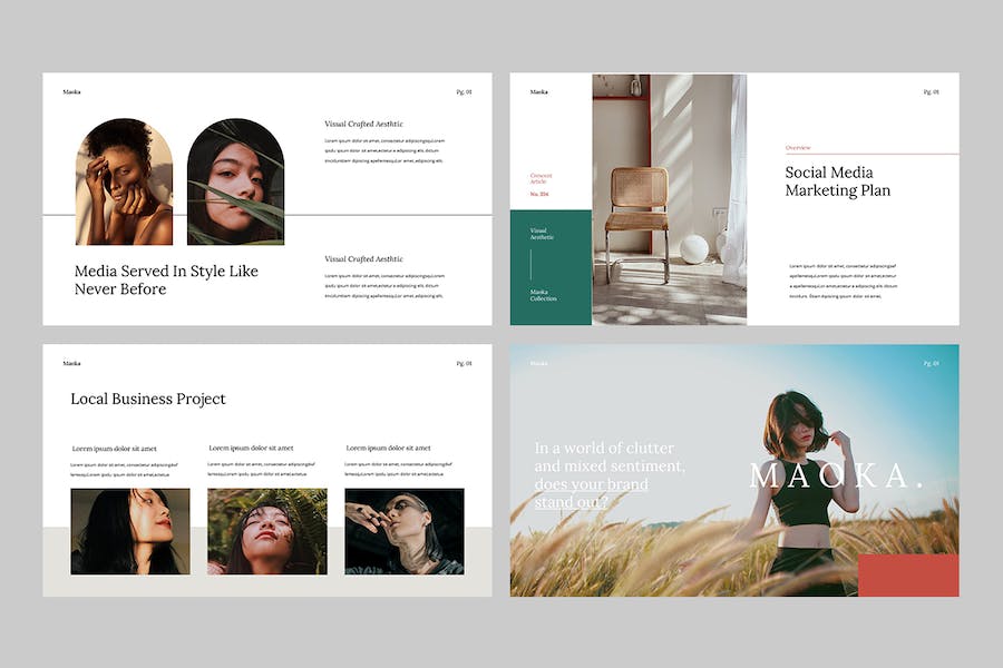 创意高雅工作室展示PPT模板 - 顶尖PPT