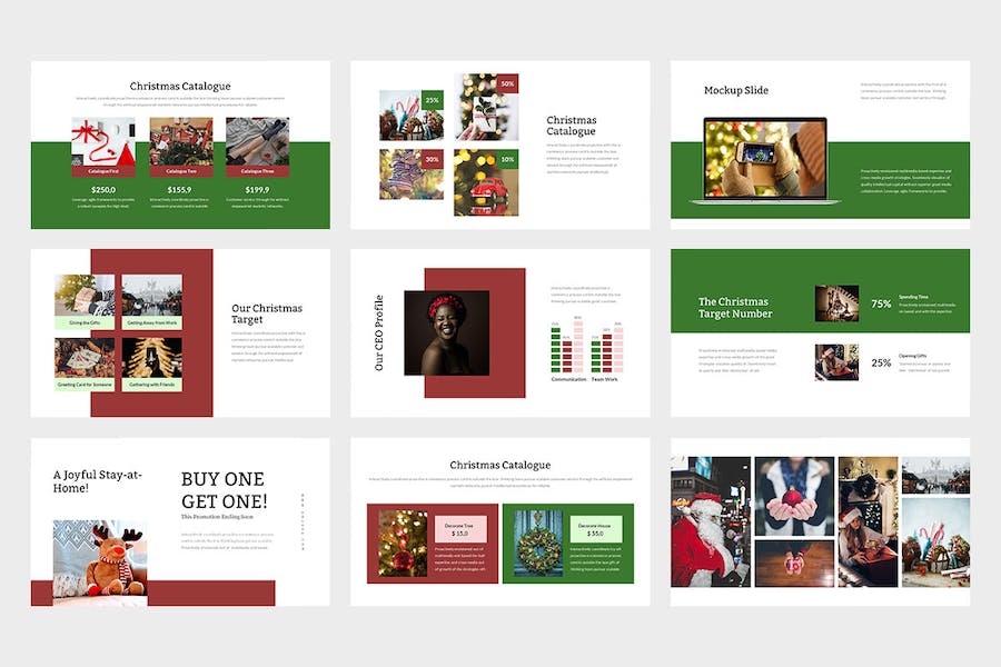 圣诞节品牌推广营销PPT模板 - 顶尖PPT