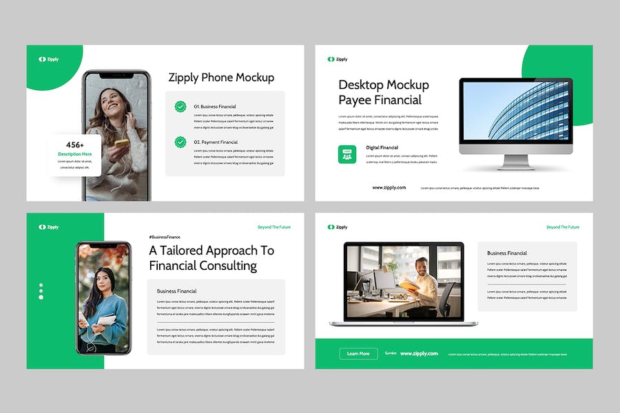 移动应用开发设计方案技术展示推介PPT模板 - 顶尖PPT