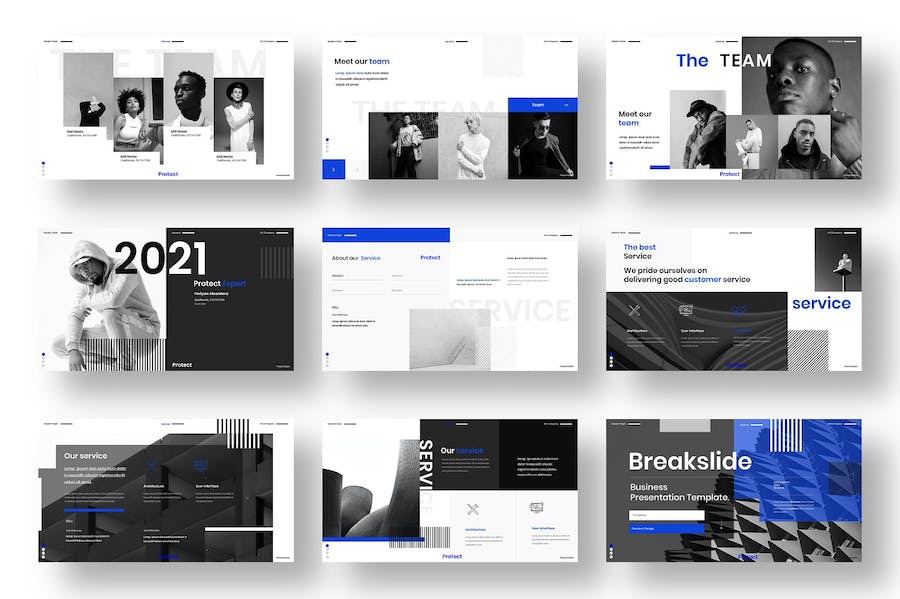 业务保护类展示Keynote模板 - 顶尖PPT