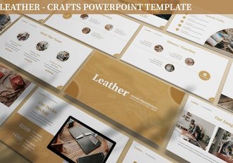 皮革工艺品PPT模板 - 顶尖PPT